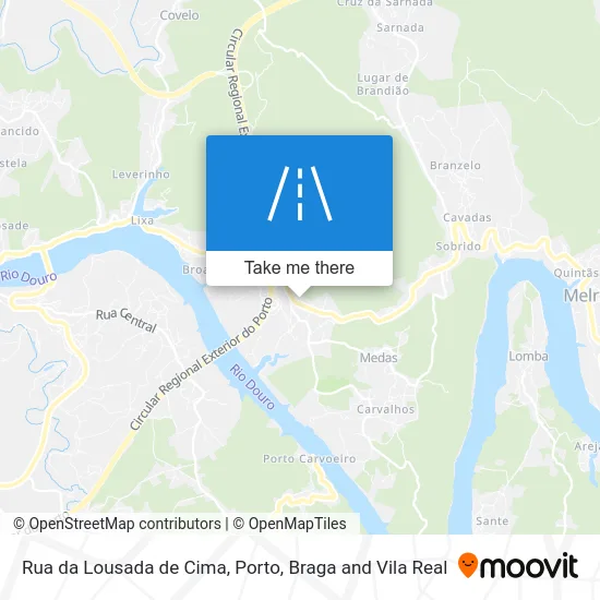 Rua da Lousada de Cima map