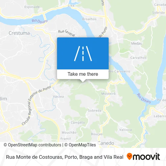 Rua Monte de Costouras map