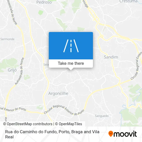 Rua do Caminho do Fundo map