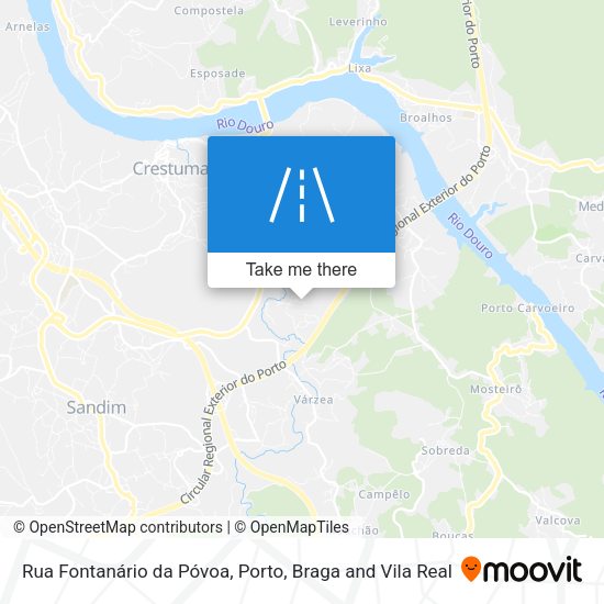 Rua Fontanário da Póvoa mapa