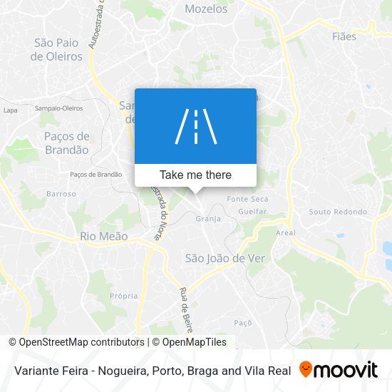 Variante Feira - Nogueira map