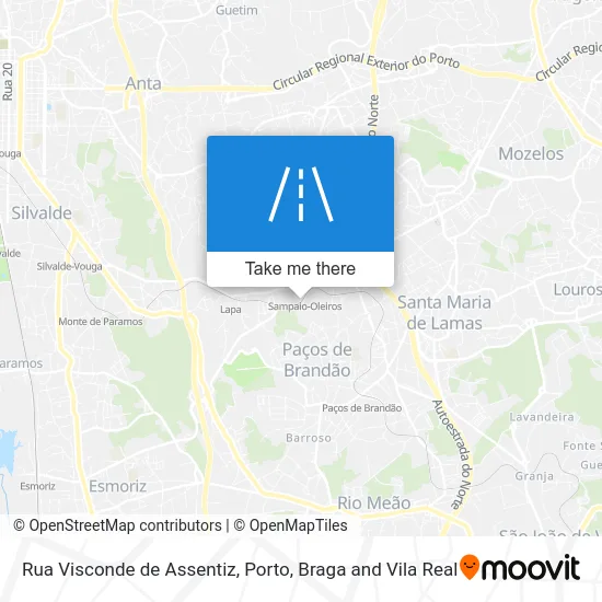 Rua Visconde de Assentiz map