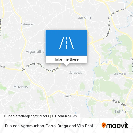 Rua das Agramunhas map