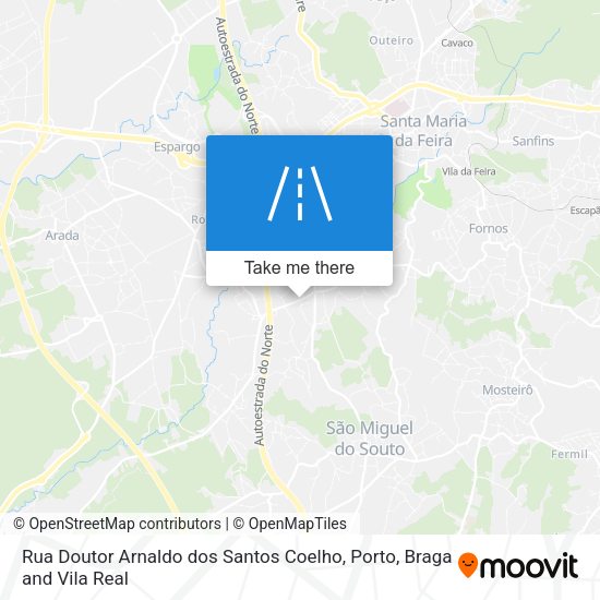 Rua Doutor Arnaldo dos Santos Coelho map
