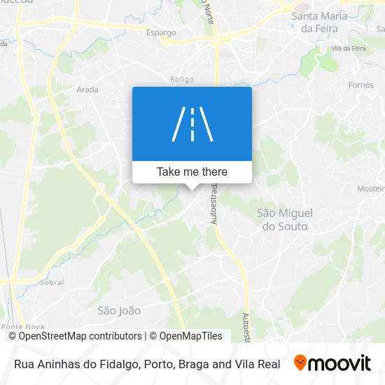 Rua Aninhas do Fidalgo map