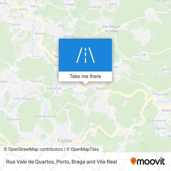 Rua Vale de Quartos map