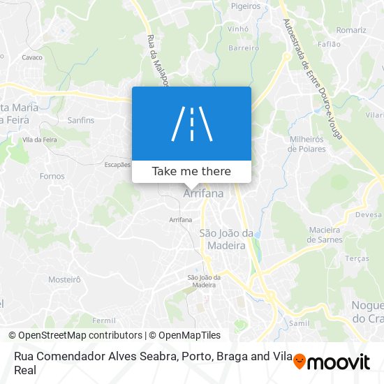 Rua Comendador Alves Seabra mapa