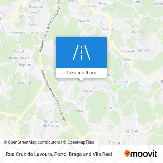 Rua Cruz da Lavoura map
