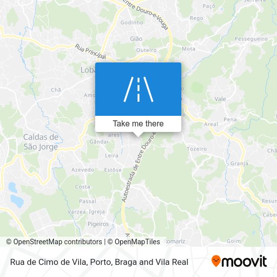Rua de Cimo de Vila mapa