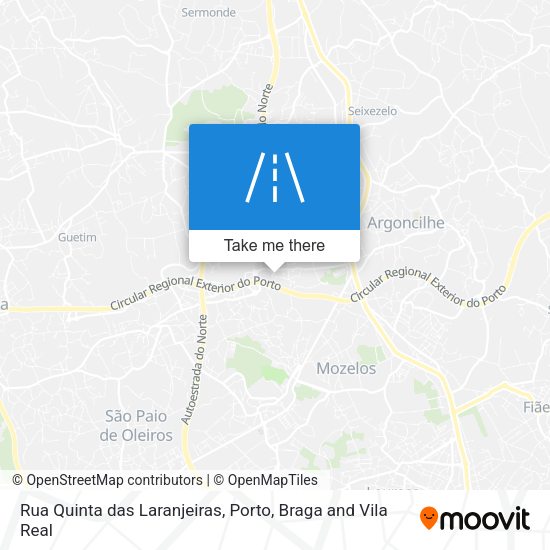 Rua Quinta das Laranjeiras mapa