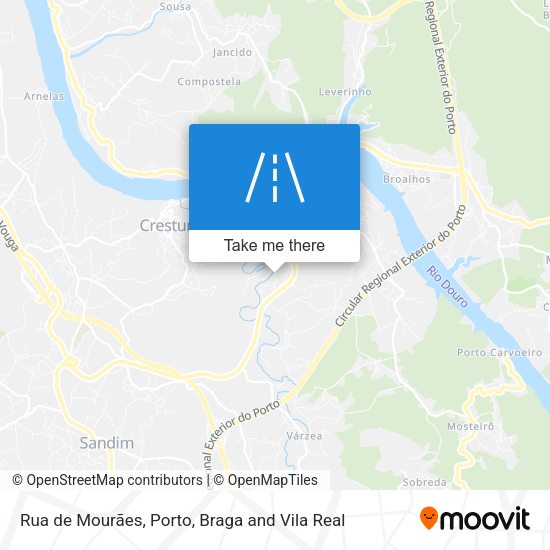 Rua de Mourães mapa