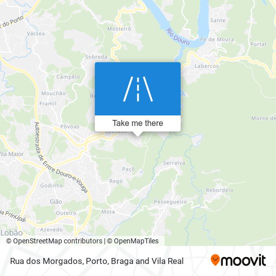 Rua dos Morgados mapa