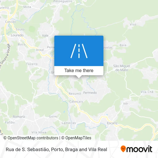 Rua de S. Sebastião map