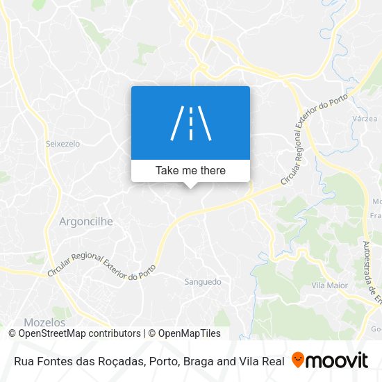 Rua Fontes das Roçadas map