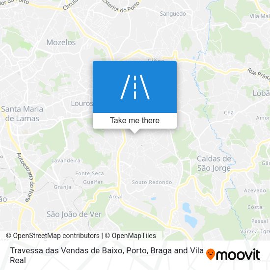 Travessa das Vendas de Baixo mapa