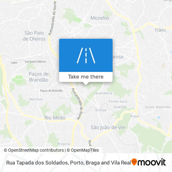 Rua Tapada dos Soldados map