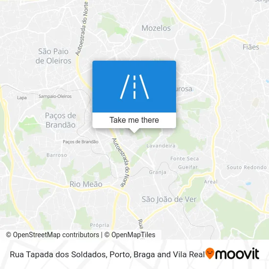 Rua Tapada dos Soldados map