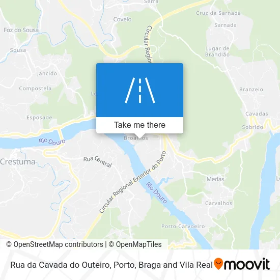 Rua da Cavada do Outeiro map