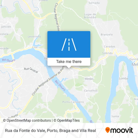 Rua da Fonte do Vale map