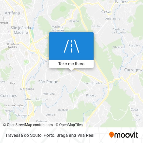 Travessa do Souto mapa