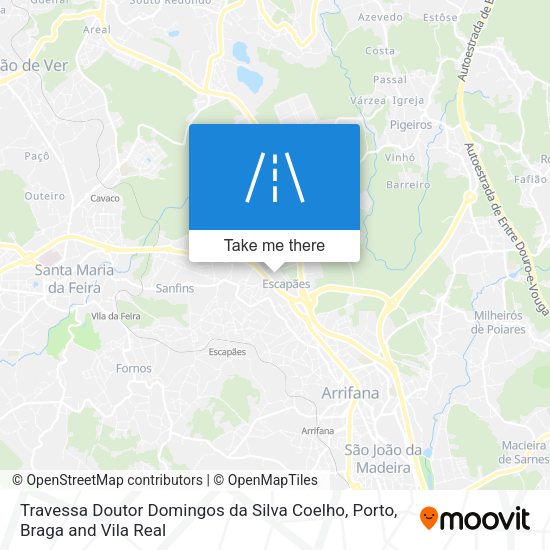Travessa Doutor Domingos da Silva Coelho mapa