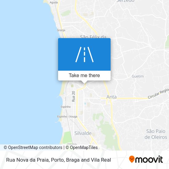 Rua Nova da Praia map