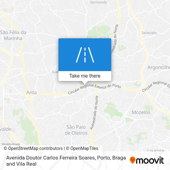 Avenida Doutor Carlos Ferreira Soares mapa