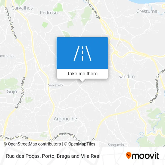 Rua das Poças map