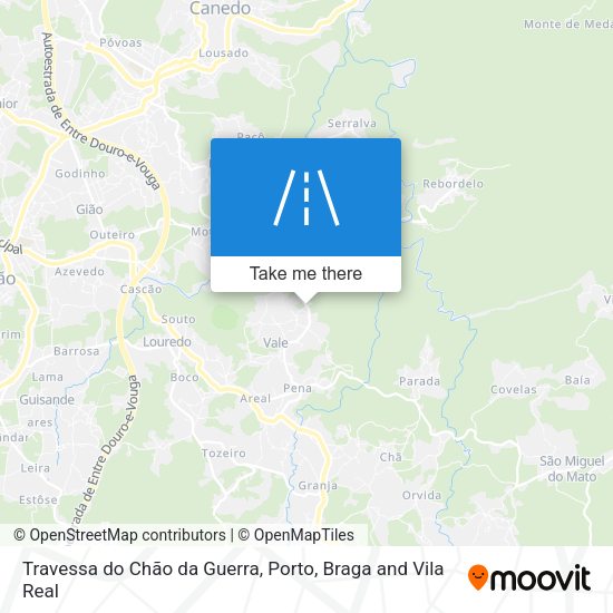 Travessa do Chão da Guerra mapa