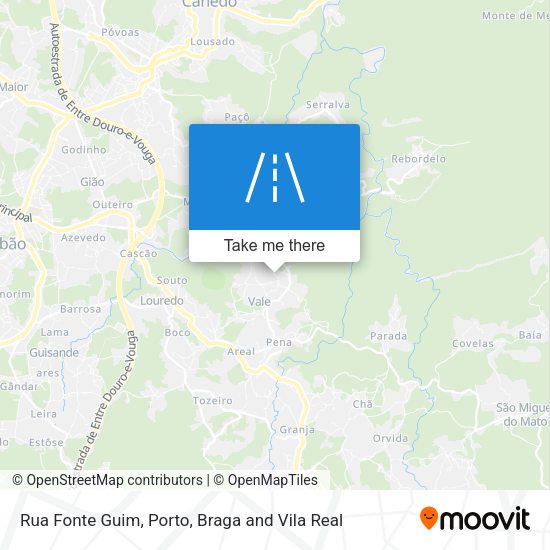 Rua Fonte Guim mapa