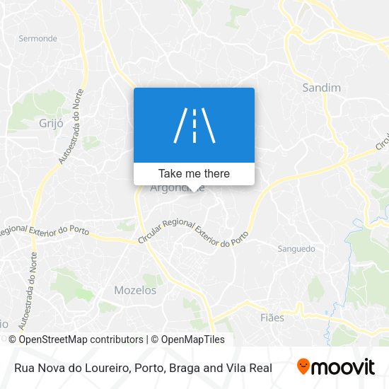 Rua Nova do Loureiro mapa