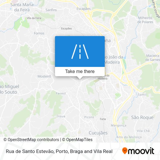 Rua de Santo Estevão mapa