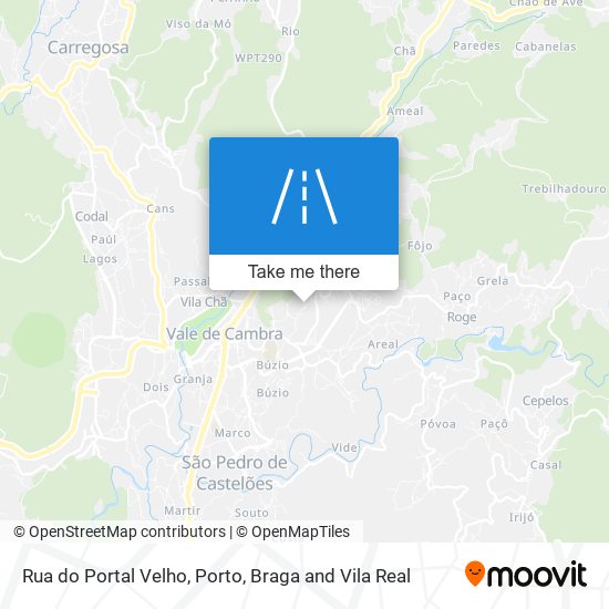 Rua do Portal Velho map