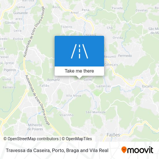 Travessa da Caseira mapa