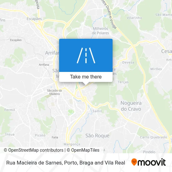 Rua Macieira de Sarnes map