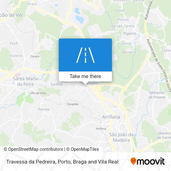 Travessa da Pedreira mapa