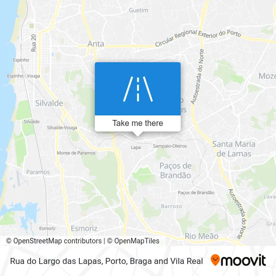 Rua do Largo das Lapas map