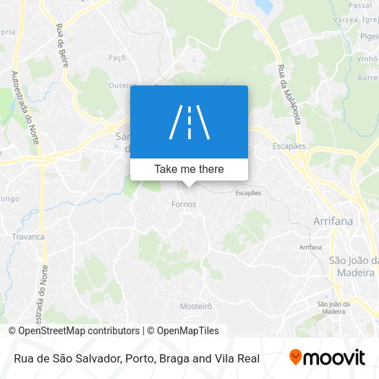 Rua de São Salvador mapa
