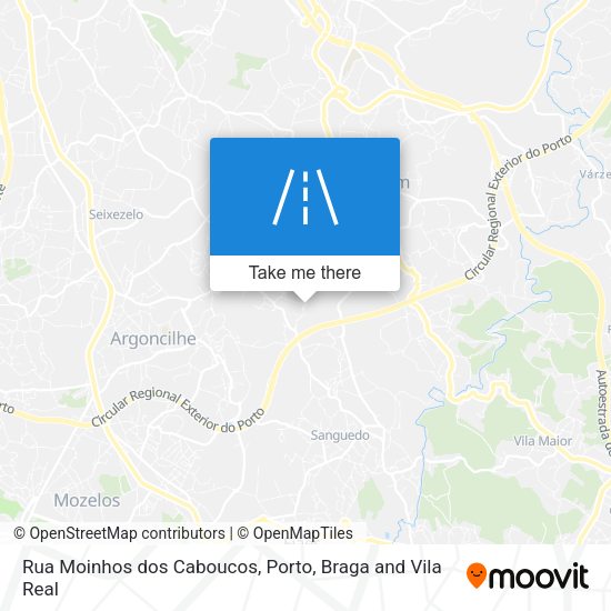 Rua Moinhos dos Caboucos mapa