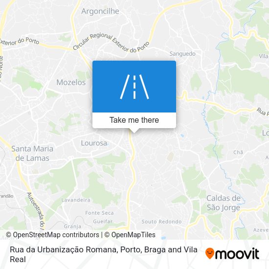 Rua da Urbanização Romana map