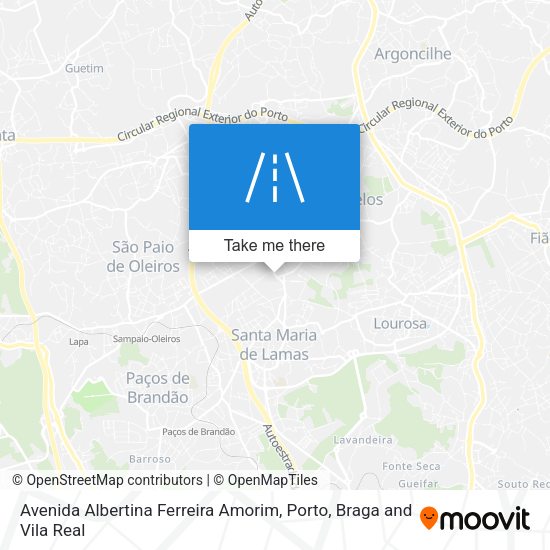 Avenida Albertina Ferreira Amorim map
