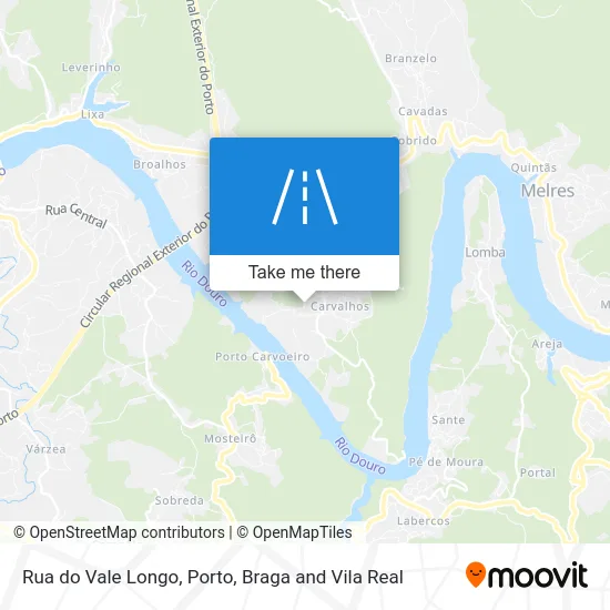 Rua do Vale Longo map