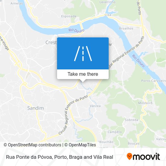 Rua Ponte da Póvoa mapa