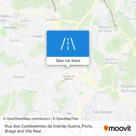 Rua dos Combatentes da Grande Guerra map