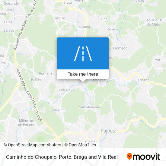 Caminho do Choupelo map