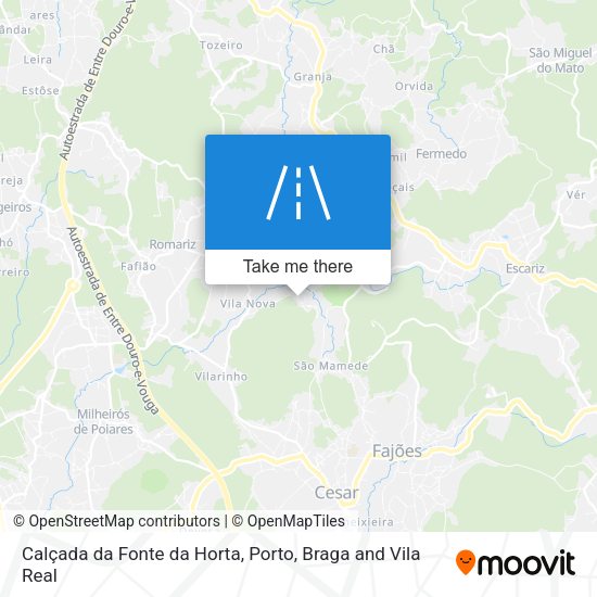 Calçada da Fonte da Horta mapa