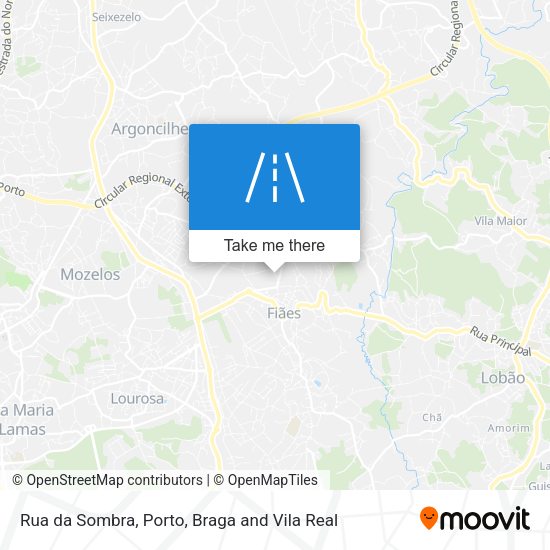 Rua da Sombra mapa
