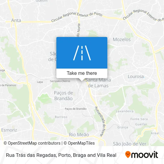 Rua Trás das Regadas map