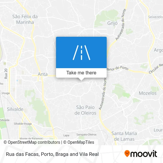 Rua das Facas map