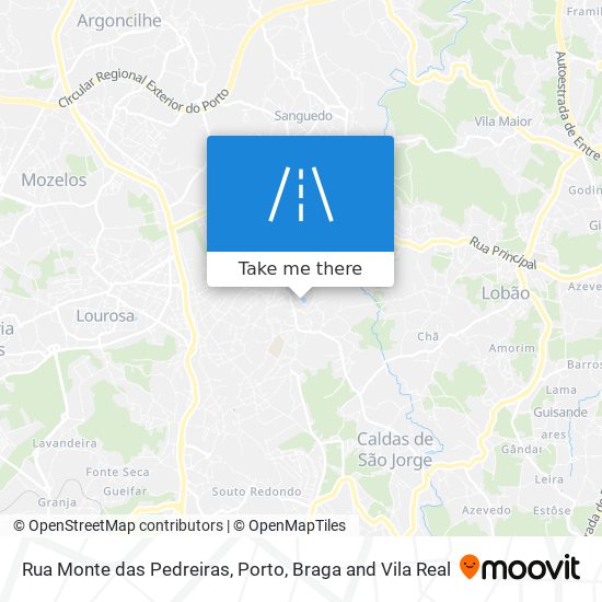 Rua Monte das Pedreiras map